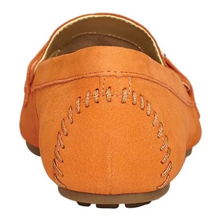 Aerosoles Soft Drive Loafer Orane Leather Slip On Mocassin Driver Loafers