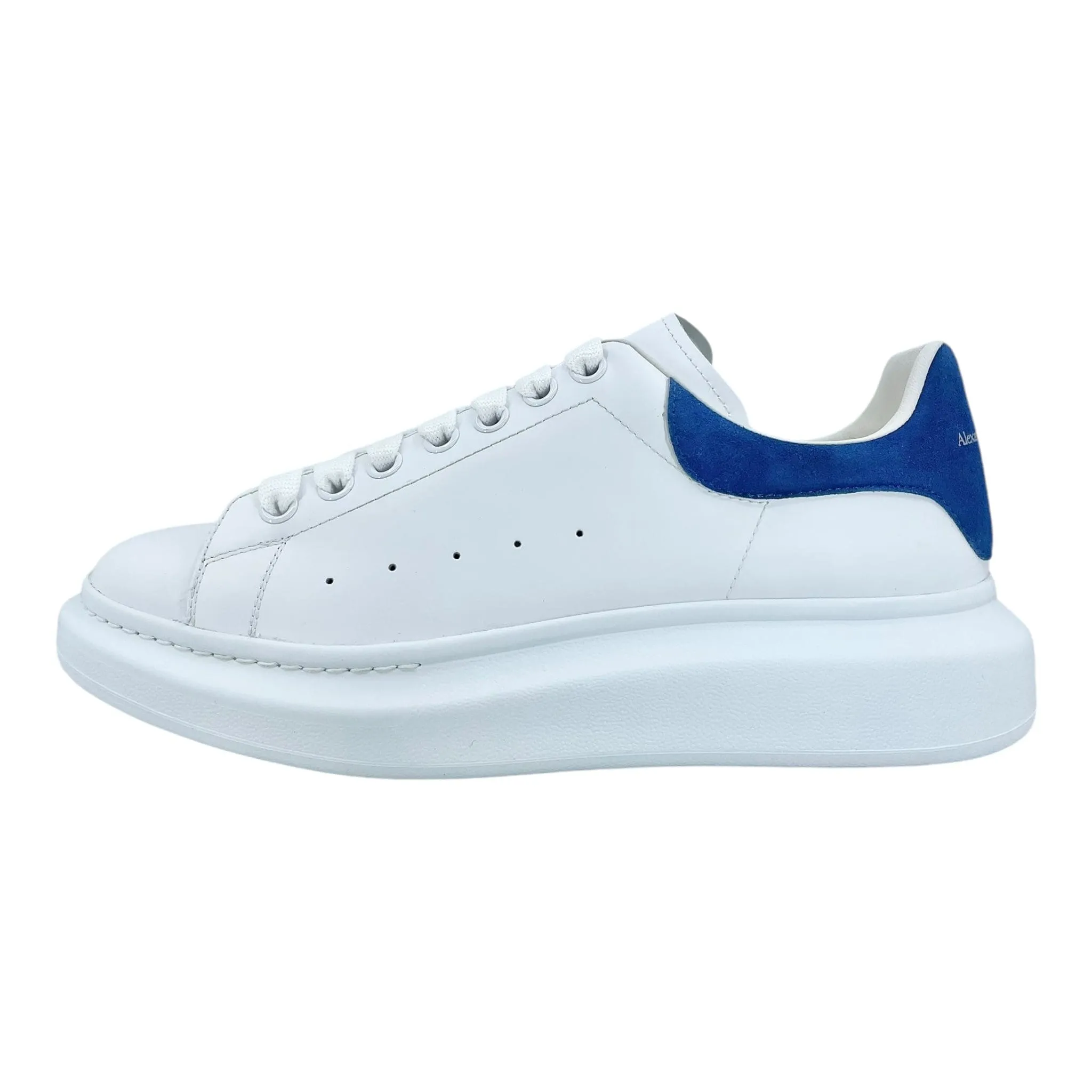 Alexander McQueen Larry Oversized Sneaker Suede White Blue