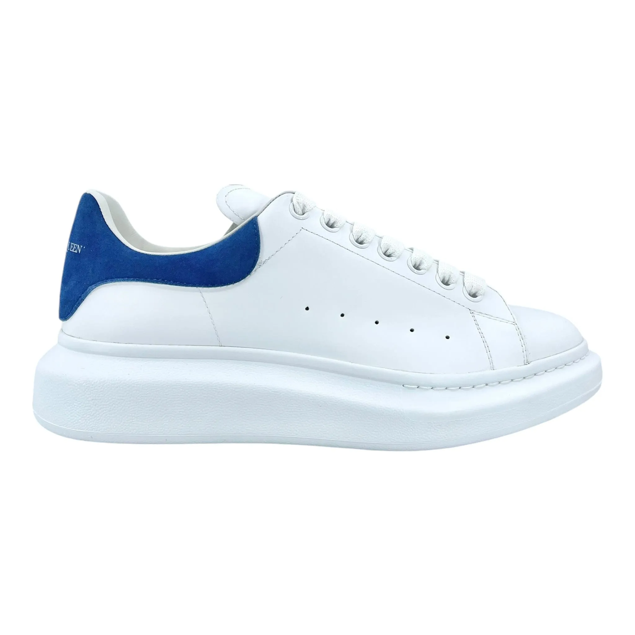Alexander McQueen Larry Oversized Sneaker Suede White Blue