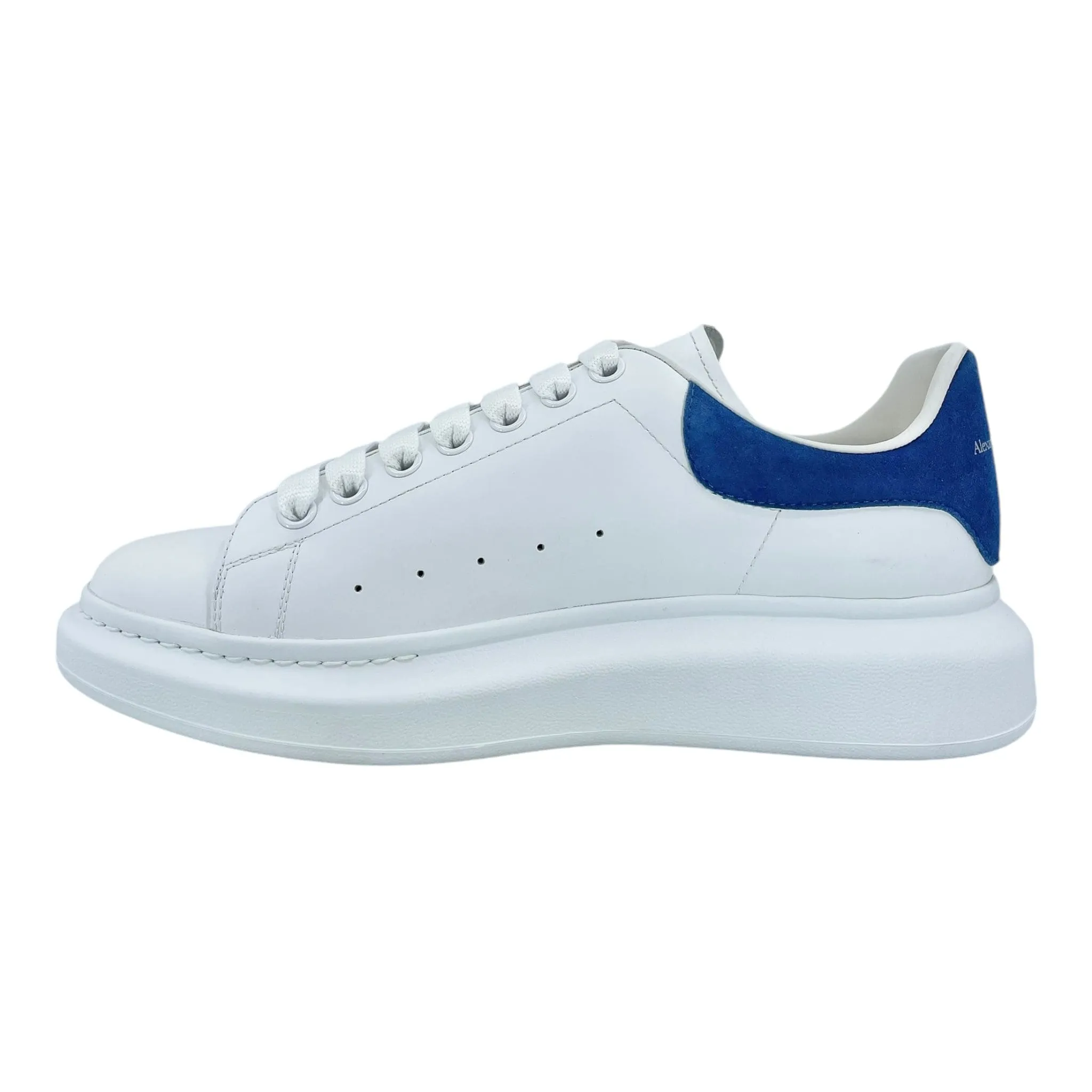 Alexander McQueen Larry Oversized Sneaker Suede White Blue