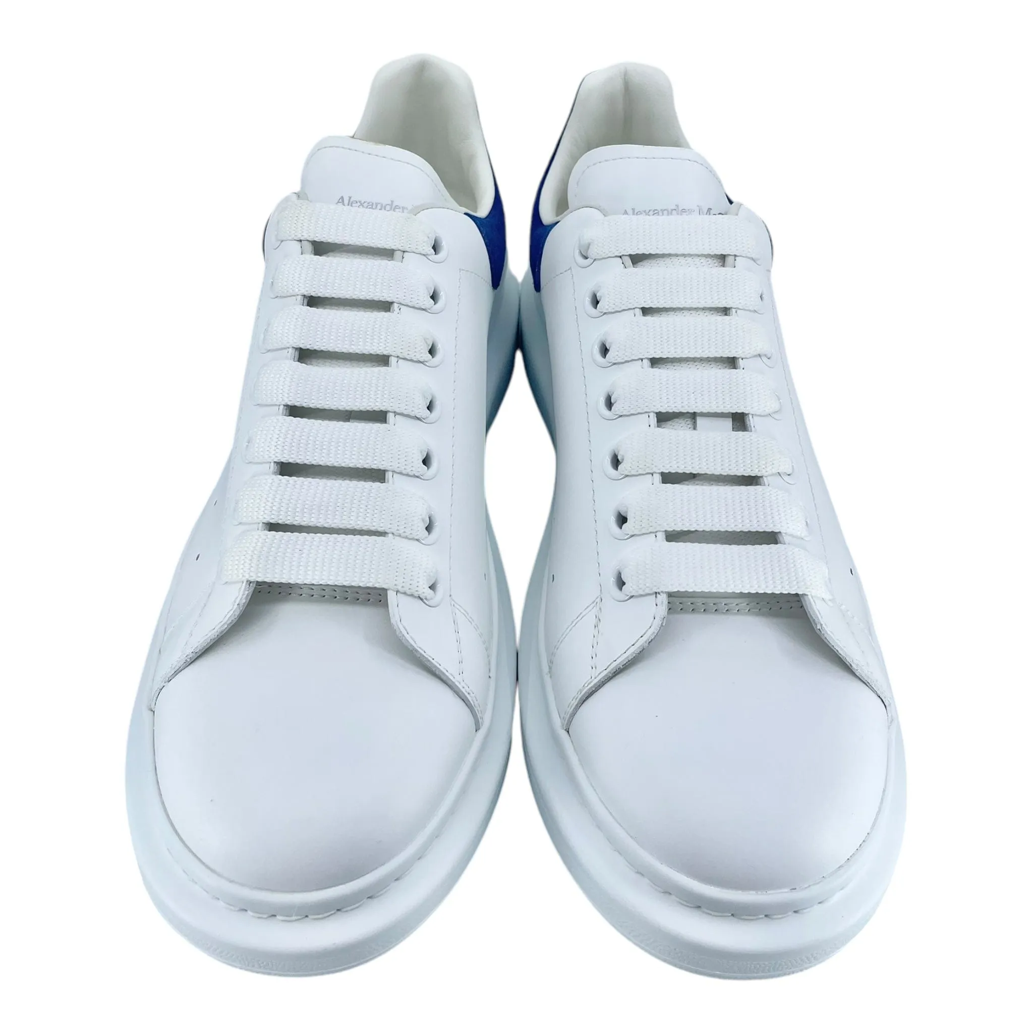 Alexander McQueen Larry Oversized Sneaker Suede White Blue