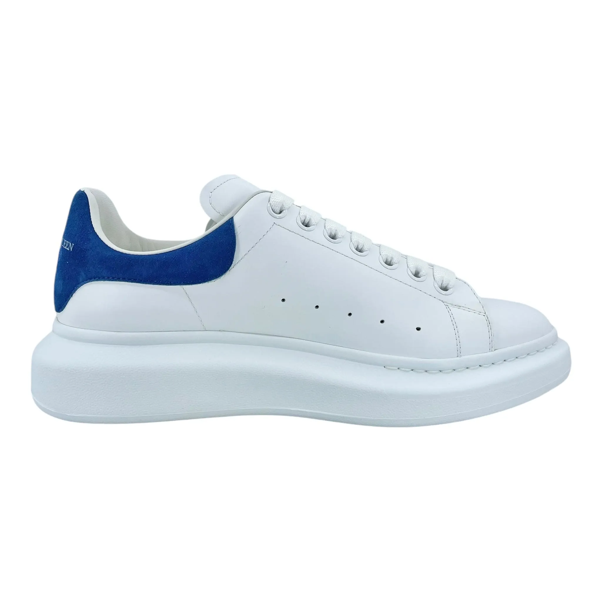 Alexander McQueen Larry Oversized Sneaker Suede White Blue