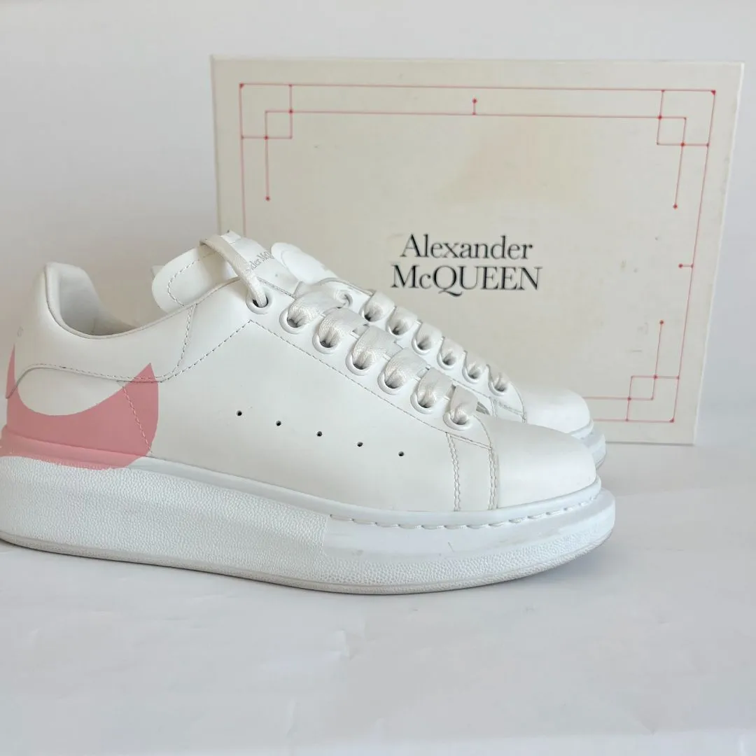 Alexander McQueen Oversized Low-Top Sneakers, 38.5