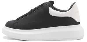 Alexander Mcqueen Oversized Sneakers in Black Leather and white Heel