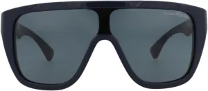 Alexander McQueen Shield-Frame Recycled Acetate Sunglasses