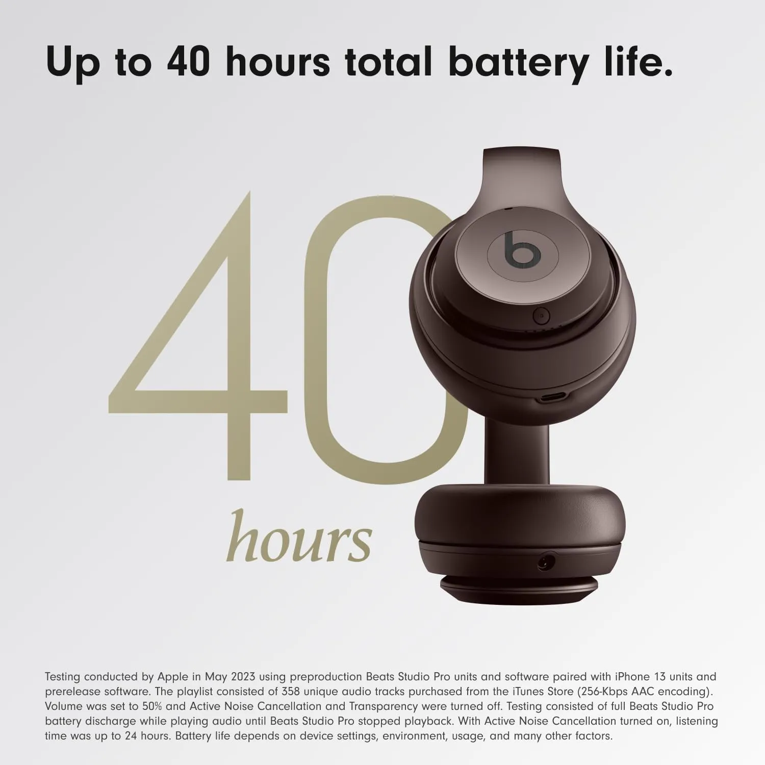 Beats Studio Pro with AppleCare  for Headphones (2 Years) - Deep Brown