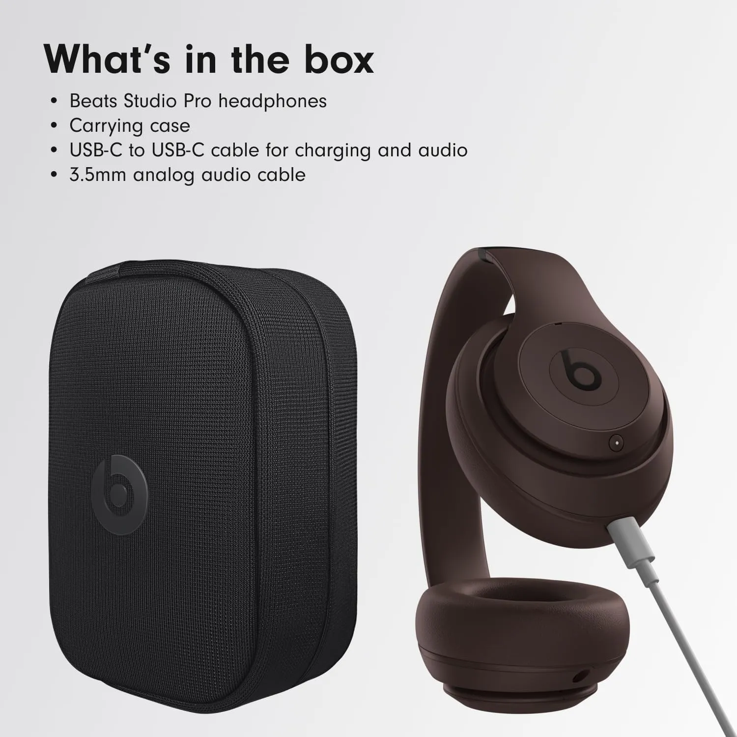 Beats Studio Pro with AppleCare  for Headphones (2 Years) - Deep Brown
