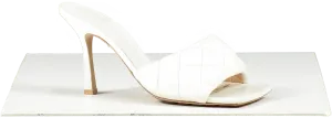 BOTTEGA VENETA White Leather Padded Mules 90 Heels UK 6 EU 39 👠