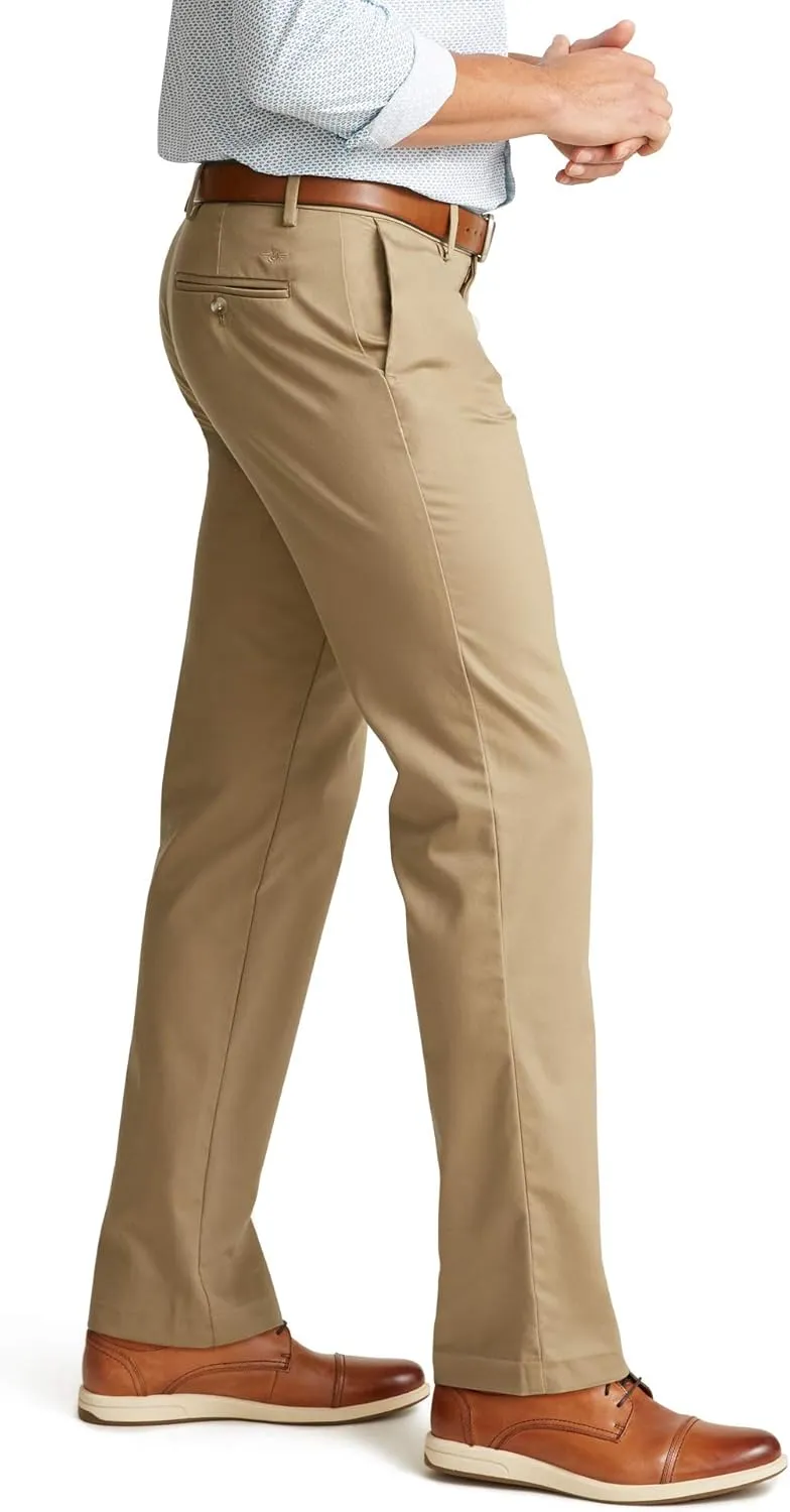 Dockers Men's Straight Fit Signature Lux Cotton Stretch Khaki Pant