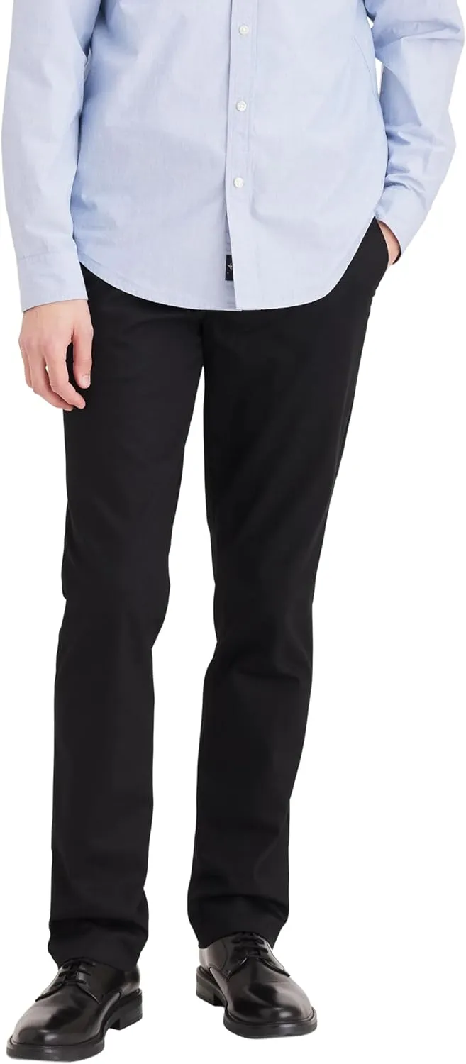 Dockers Men's Straight Fit Signature Lux Cotton Stretch Khaki Pant