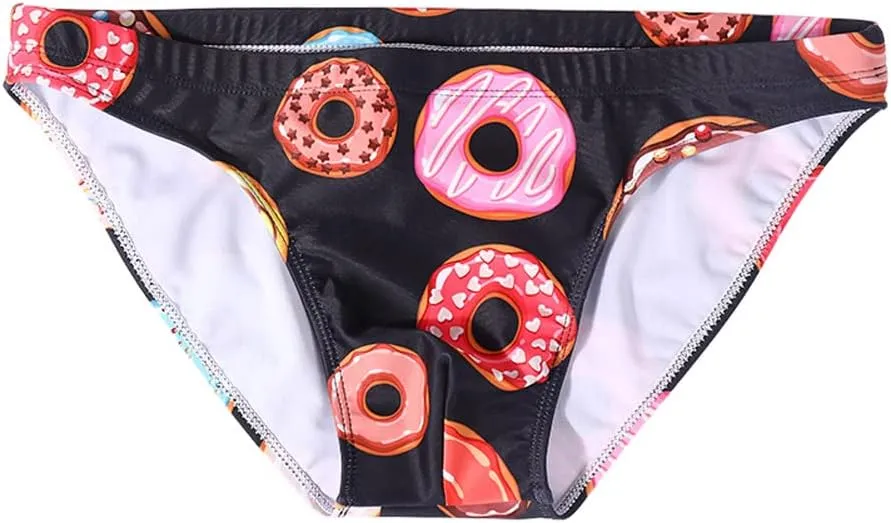 EASEJUICY Mens Bikini Swimwear Sexy Swimsuit Gradient Design Swim Briefs with Drawstring Low Waist Bathing Suit