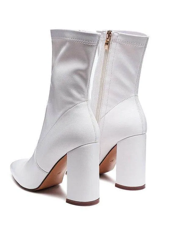 London Rag Zahara Pointed Block Heeled Boot