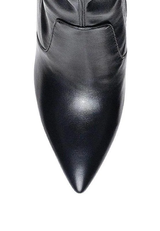 London Rag Zahara Pointed Block Heeled Boot