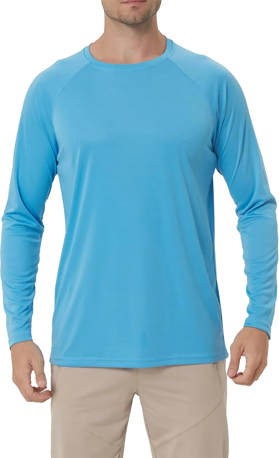 Men's Sun Protection Hoodie Rash Guard Shirts Long Sleeve UPF 50  Swim Fishing Shirt with Hood Lightweight UV SPF