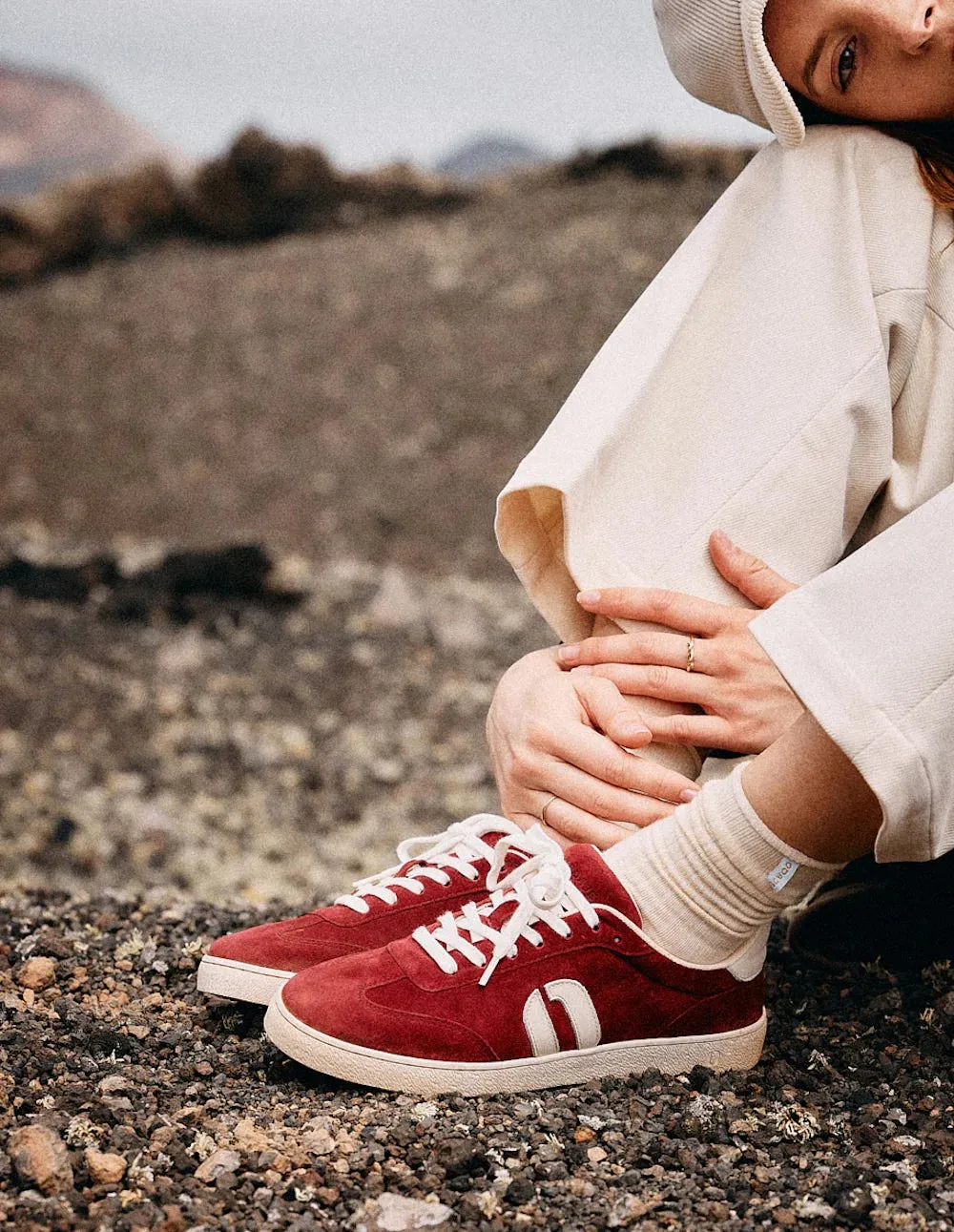 Odaje - Lucia Burgundy Retro Trainer