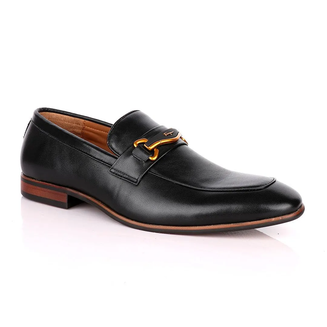 Salvatore Ferragamo Custom Designs Black Loafers