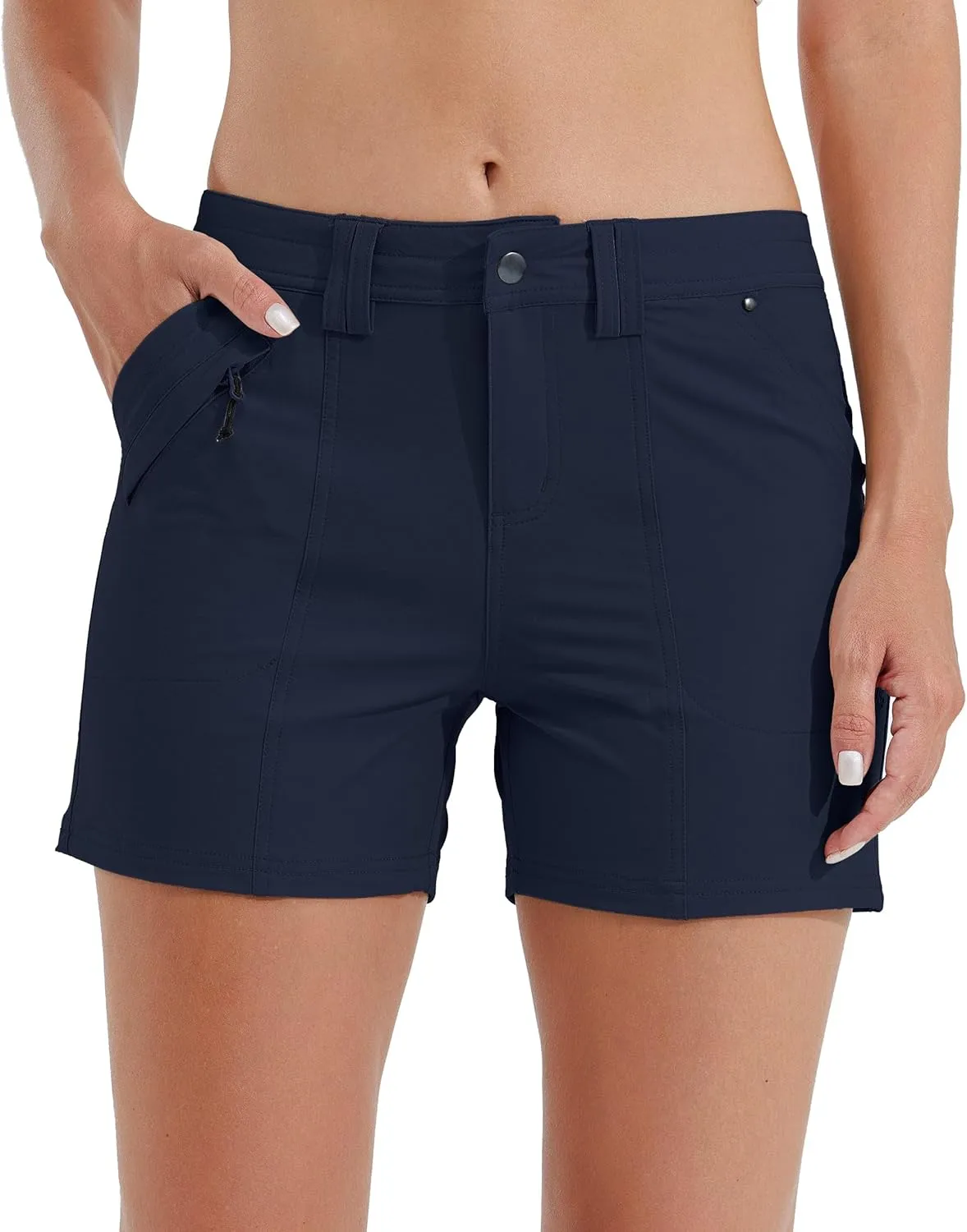 Willit Women's Golf Hiking Shorts Quick Dry Athletic Casual Summer Shorts with Pockets 4.5 in