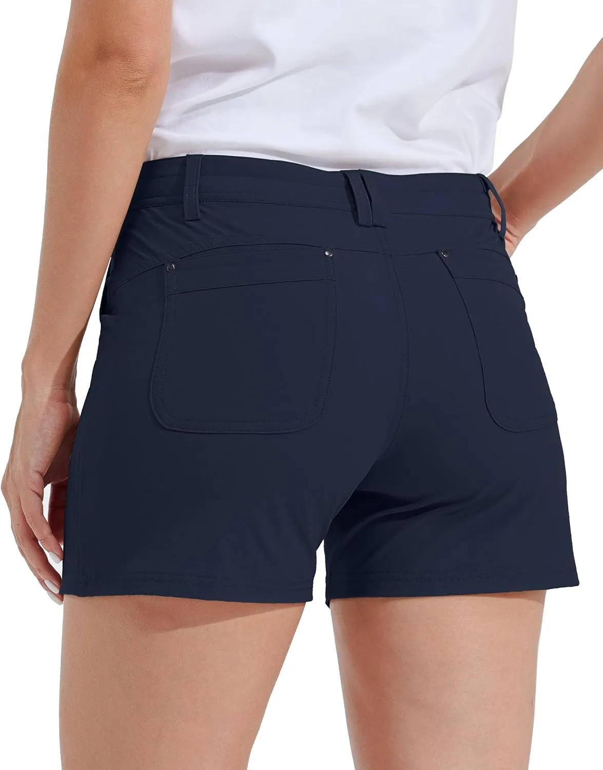 Willit Women's Golf Hiking Shorts Quick Dry Athletic Casual Summer Shorts with Pockets 4.5 in